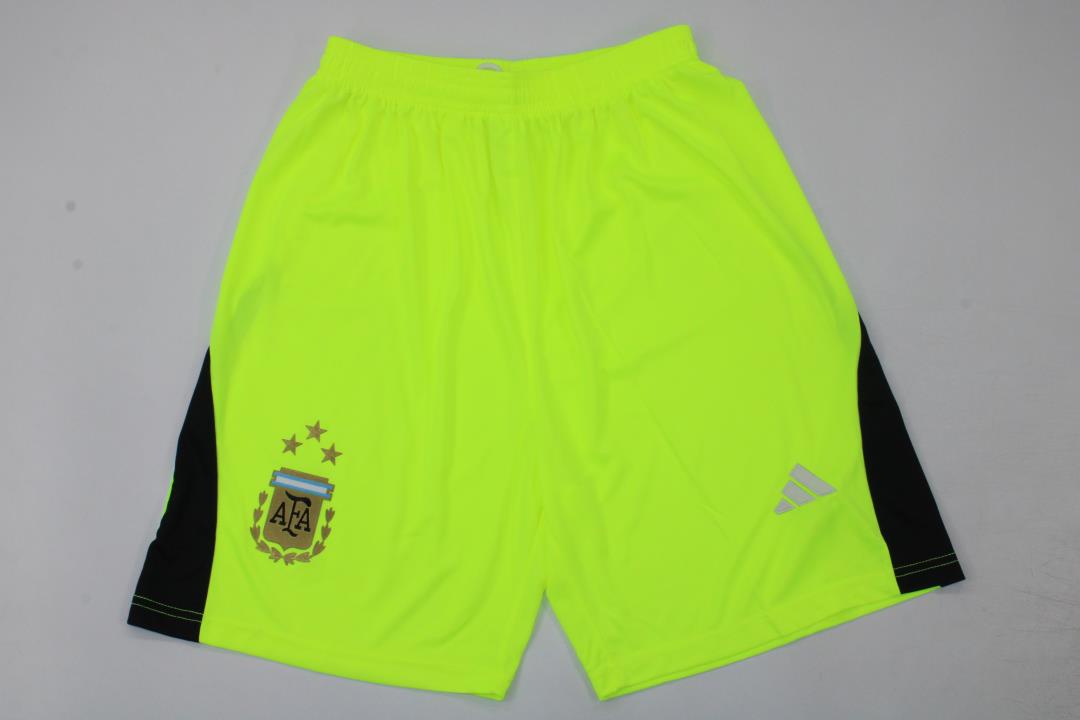 AAA Quality Argentina 2022 World Cup GK Green 3 Stars Shorts